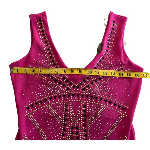 Lipsy London Bodycon Dress Women US 8 Pink Evening Sleeveless Barbiecore Party - Picture 6 of 14